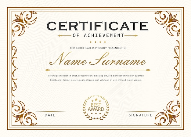 certificate of diploma