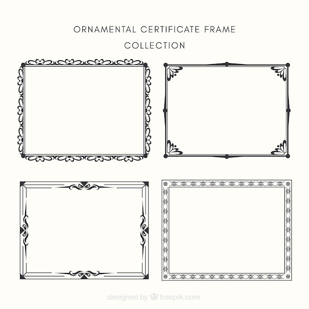 Certificate frame collectio