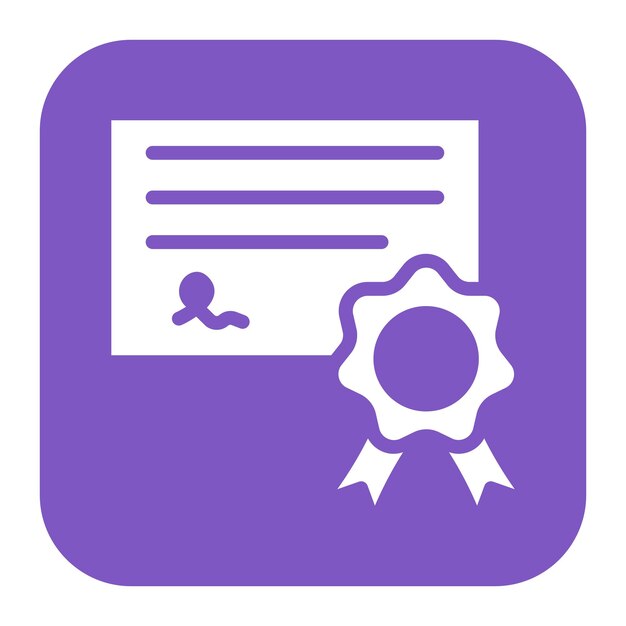 Vector certificate icon vector image can be used for achievements