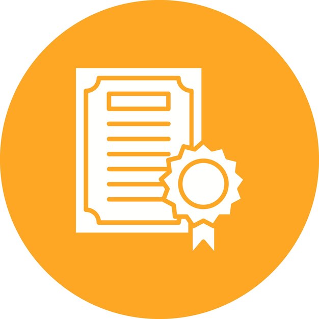 Certificate icon vector image Can be used for Library