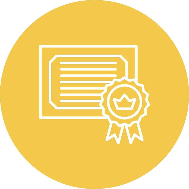 Certificate icon vector image Can be used for Web Marketing