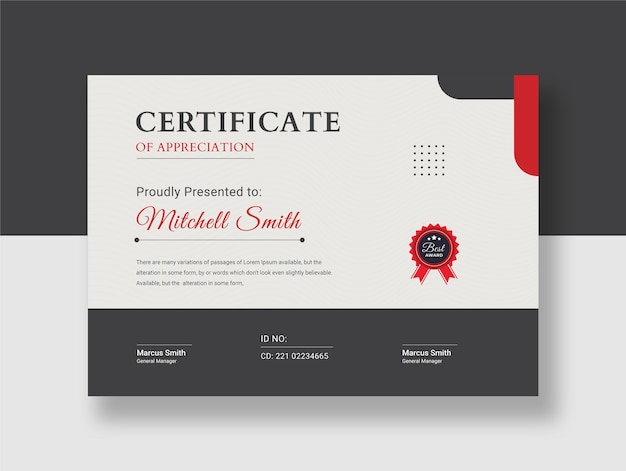 certificate premium template diploma awards template