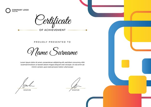 Certificate print