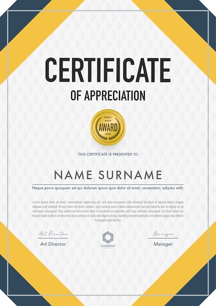 Certificate template modern,luxury and diploma style,vector illustration.