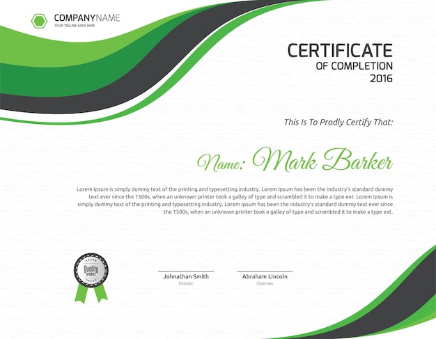 Certificate Template