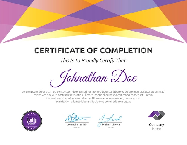 Certificate Template