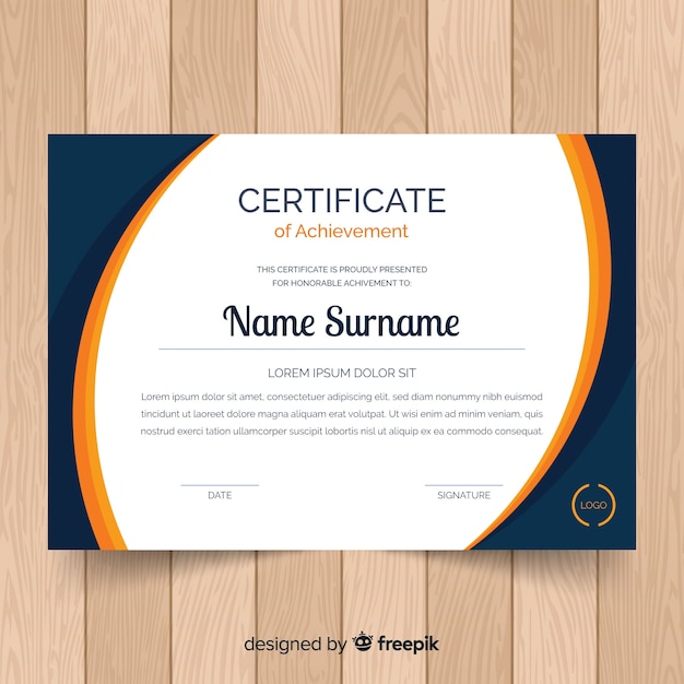 certificate template