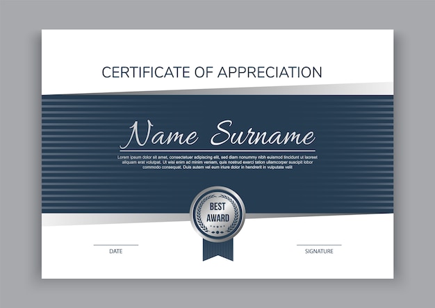 Certificate template