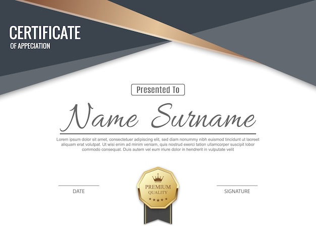 Certificate template