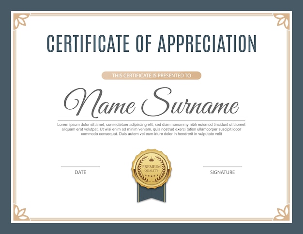 Certificate template