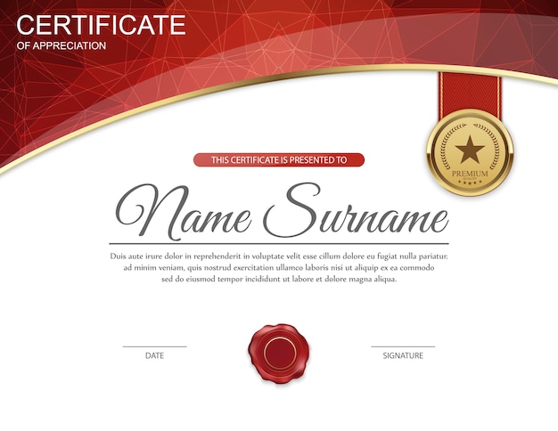 Certificate template