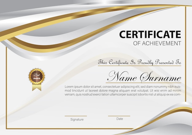 certificate template