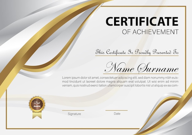 Certificate template