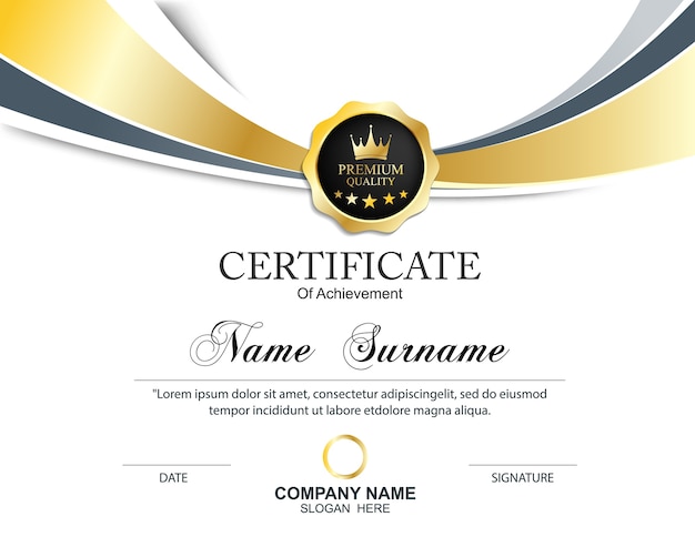 certificate template