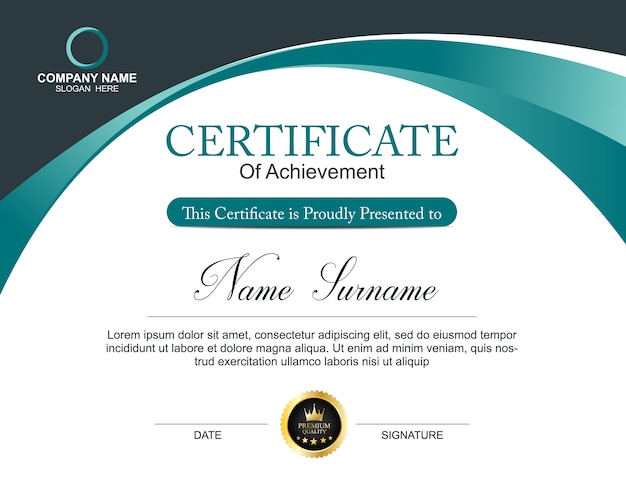 certificate template