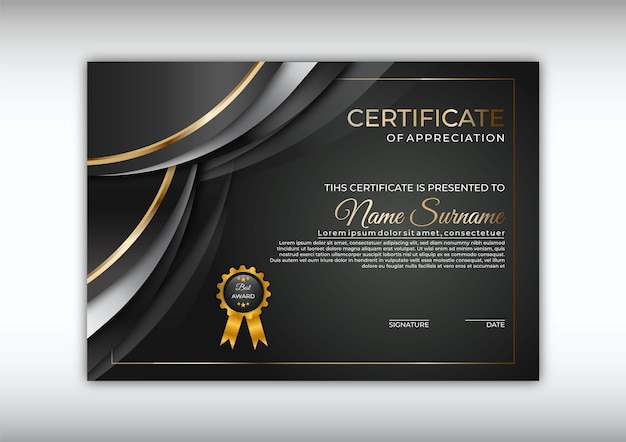 Certificate template