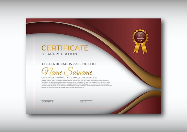 Certificate template