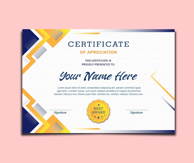 Certificate Template