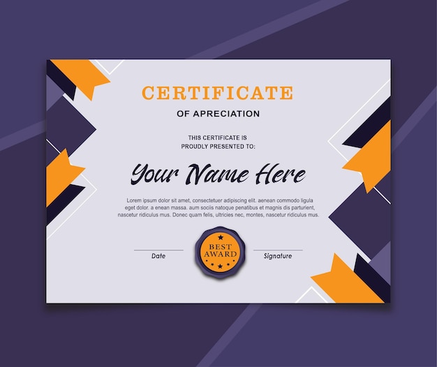 Certificate Template