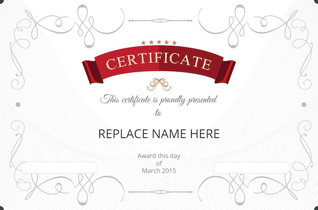 Certificate template