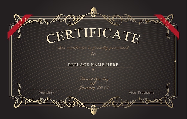 Certificate template