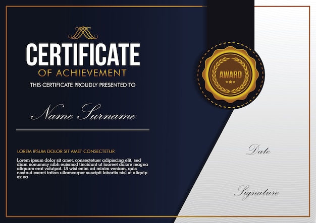 Certificate template