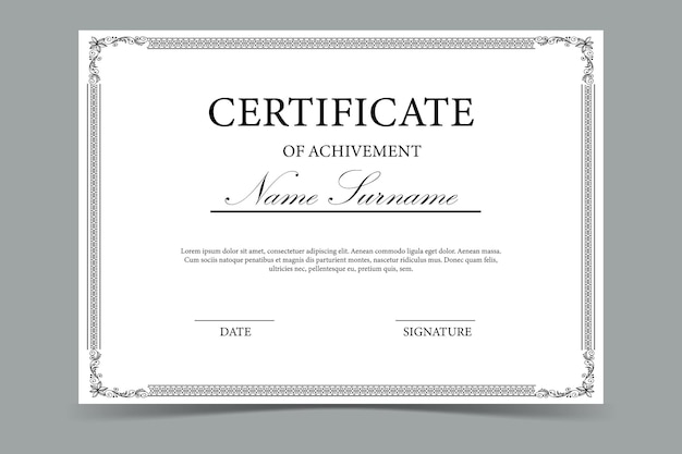 certificate template