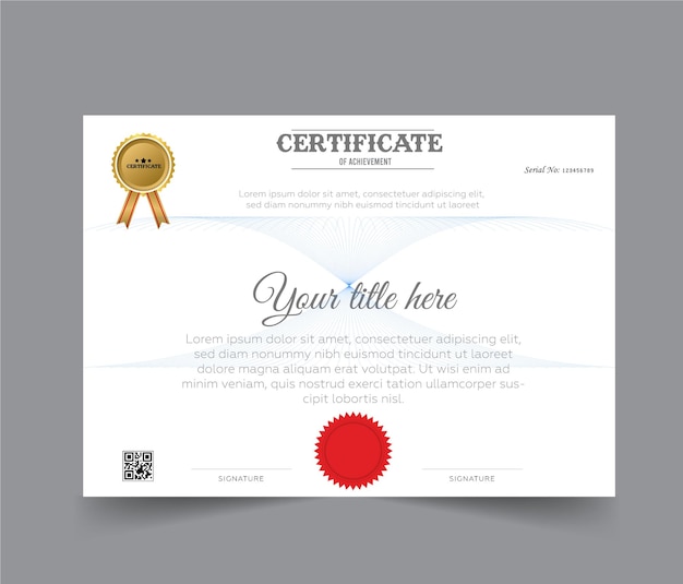 A certificate that is made in the style of a certificate.