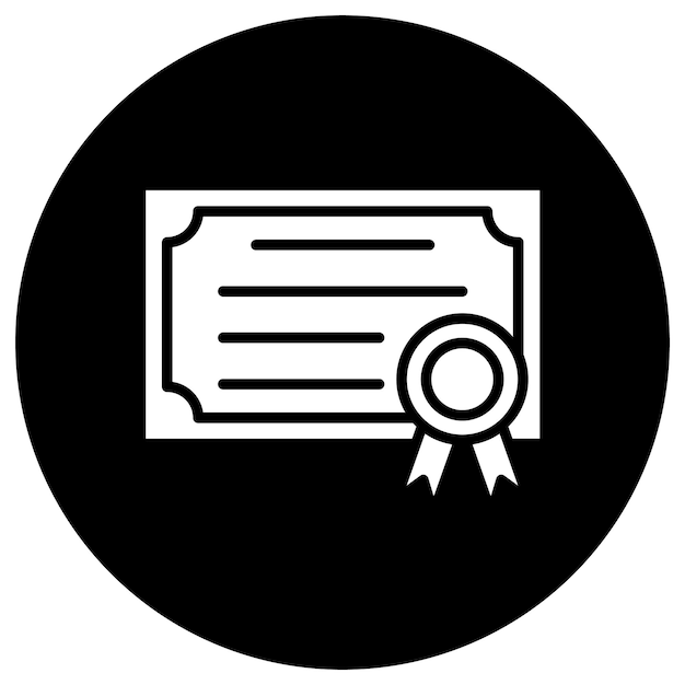 証明書のベクトルアイコンデザインイラスト