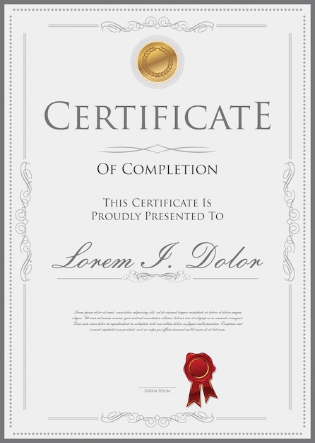 Vector certificate