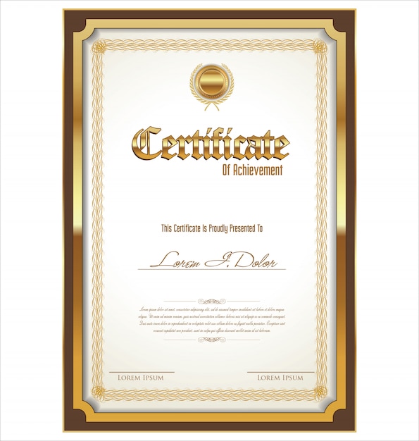 Vector certificate