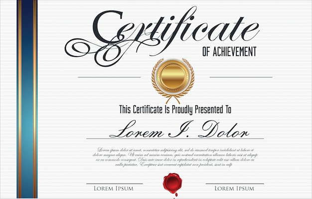 Vector certificate