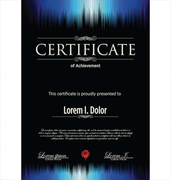 Vector certificate