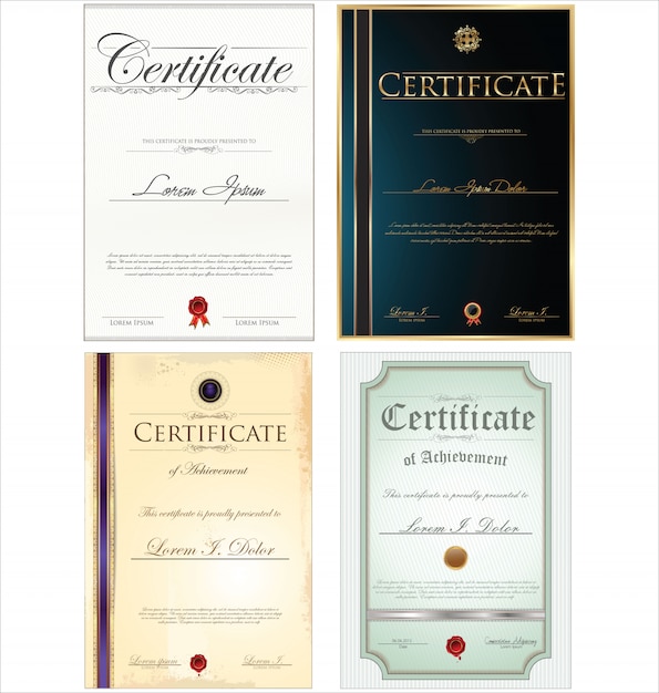 Vector certificate