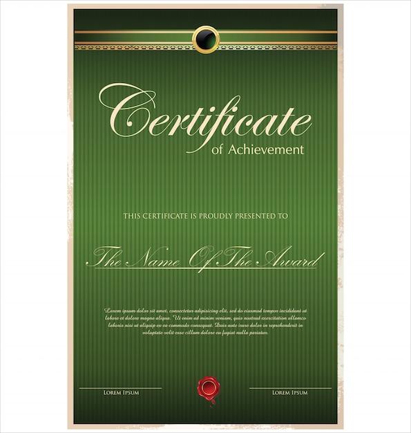 Vector certificate