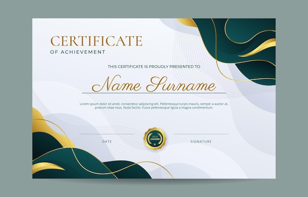 certificates template graduation