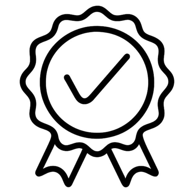 certificeer icoon icoon outline