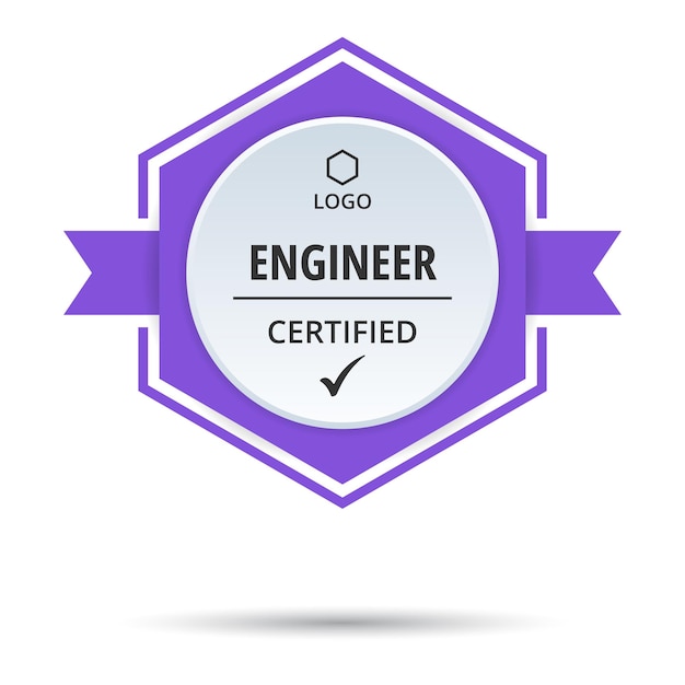 Certified badge logo design for company training badge certificates to determine based on criteria