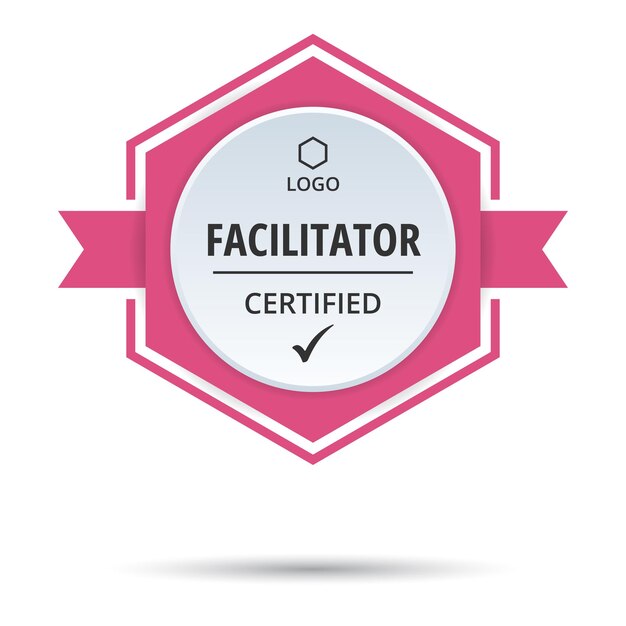 Certified badge logo design for company training badge certificates to determine based on criteria