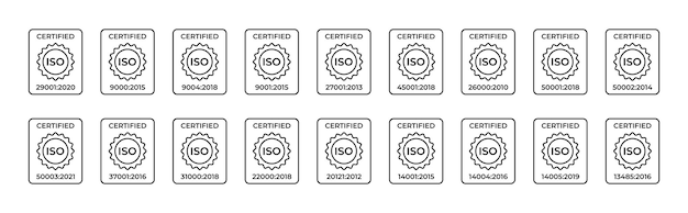 Certified iso symbol standardization in the field of information security quality management