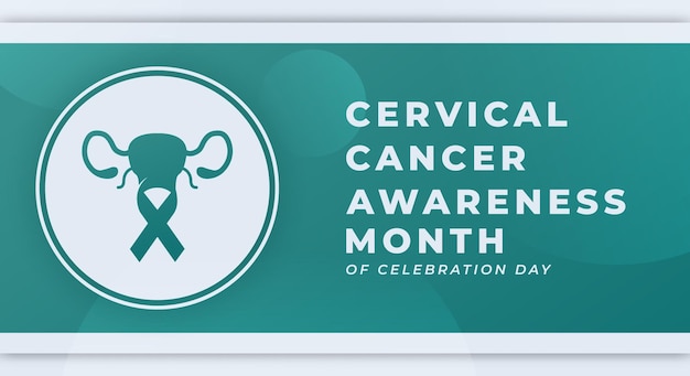 Cervical Cancer Awareness Month Vector Design Illustration for Background Poster Banner Advertising