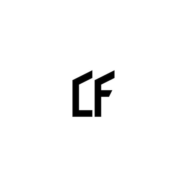 CF モノグラムロゴ デザイン文字 テキスト名 シンボル モノクロロゴタイプ アルファベット文字 シンプルロゴ