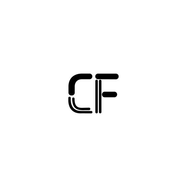 CF モノグラムロゴ デザイン文字 テキスト名 シンボル モノクロロゴタイプ アルファベット文字 シンプルロゴ