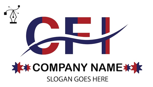 Vector cfi letter logo