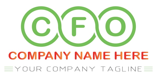 Cfo letter logo design