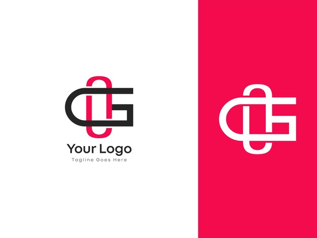 Cg initial letter vector logo