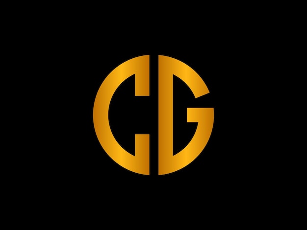 Cg logo on a black background