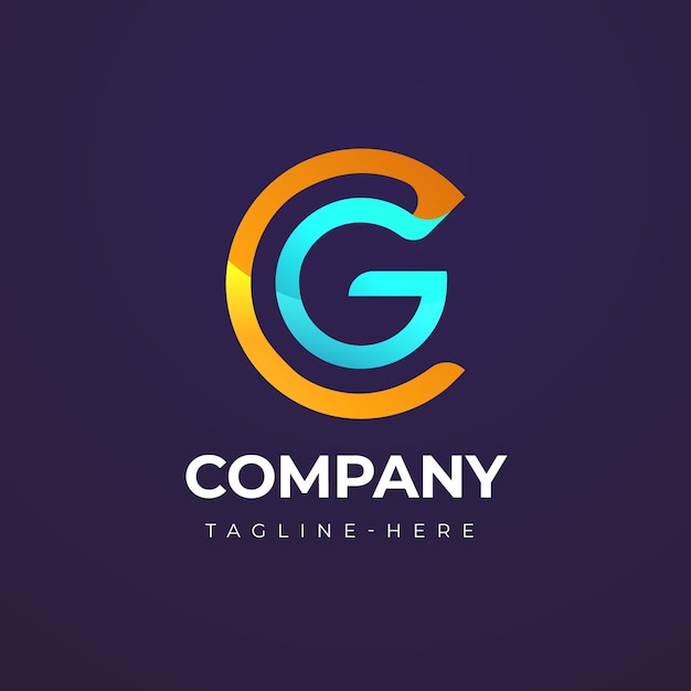 Cg  logo design template