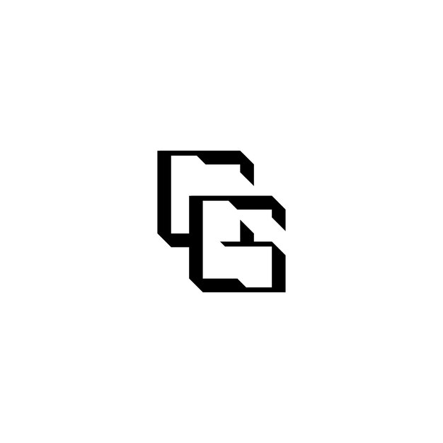 CG モノグラムロゴ デザイン文字 テキスト名 シンボル モノクロロゴタイプ アルファベット文字 シンプルロゴ