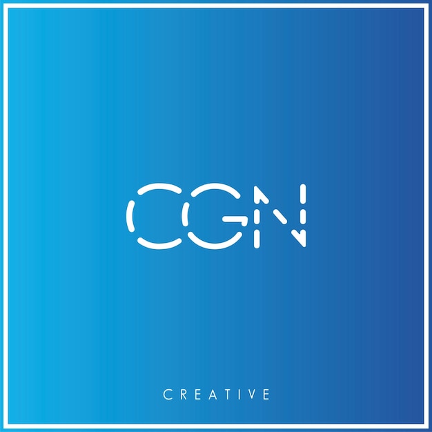 CGN Premium Vector latter Logo Design Creative Logo Vector Illustration Minimal Logo Monogram